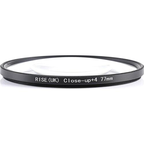 RISE(UK) 77mm Close-Up +4 Macro Lens Filter for Nikon Canon SLR DSLR Camera