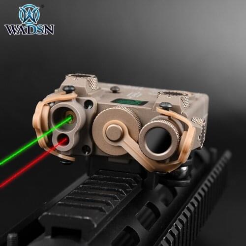 WADSN Airsoft DBAL-A2 Red Green Dot Laser Tactical Weapon Scout light PEQ Hunting Gun Plastic Laser Sight NO Flashlight IR DBAL