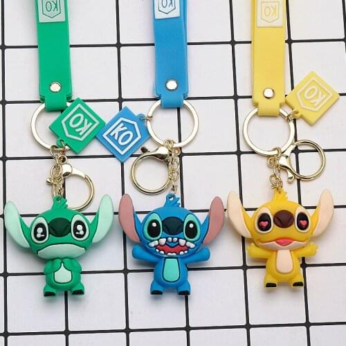Three Colors Of Stitch Keychain Mens And Womens Popular Pendant Small Accessories Exquisite Cute Small Gifts