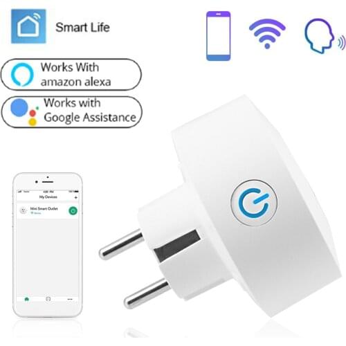 Wifi Smart Plug Energy Monitoring Plug Outlet Smart Life App Remote Control Schedule and Timer Works with Alexa Google Home