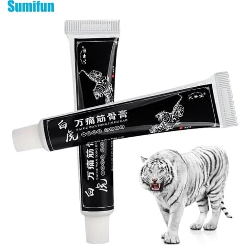 1Pc White Tiger Muscle Pain Relief Ointment Lumbar Pain Spinal Soreness Rheumatoid Arthritis Knee Treatment Massage Cream