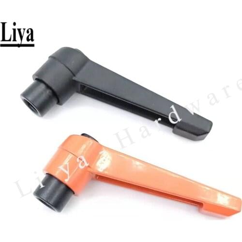 1pc M5 M6 M8 M10 M12 Adjustable Handle Lever Clamping Handles fmale Thread Metal Knob nut Machinery Tools