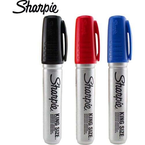 1pcs Sharpie 15001 Marker Pens Metal Plate Special Thick Stainless Steel Industrial Marker Pen Oil Resistant Does Not Fade
