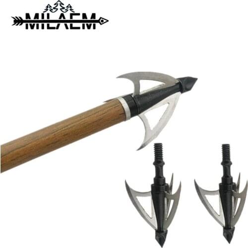12 Pcs 100Gr Blade Arrow heads Stainless Steel Hunting Broadheads Field Tips Recurve Compound Bow Outdoor Shooting Accessories