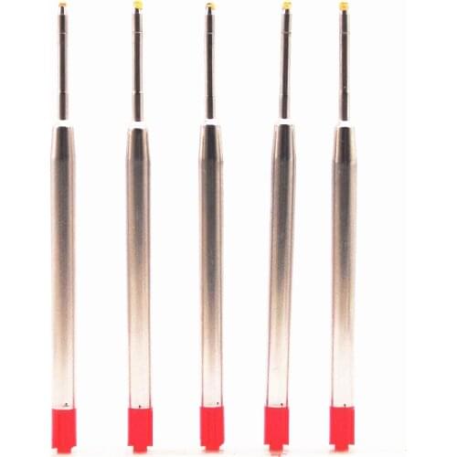 5pcs Factory outlets Advanced Red ink Refill ink 0.5mm Nib Ball point Pen .Free Shipping Pencils Writing Suppl