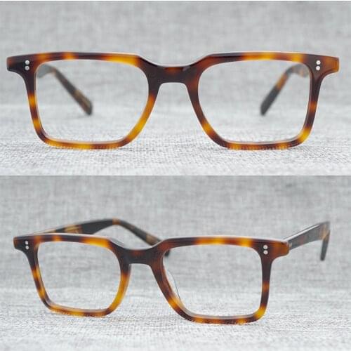 Acetate glasses frame men women vintage square clear eye glasses optical myopia prescription eyeglasses frames eyewear oculos