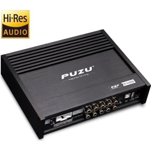 PUZU PZ-X4800S 6core 32bit 8CH with power Car Audio DSP Digital signal processor built in amplifier 8X150W support BT5.0 OPT