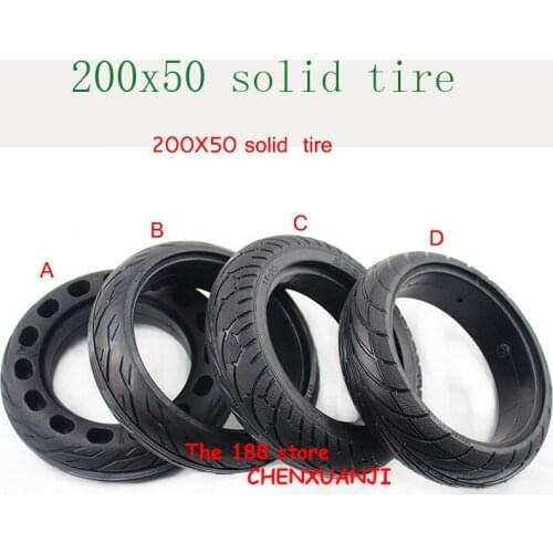 Free shipping 4 types of 200x50 solid tire Explosion-proof fit 200x50 Self Balancing Electric Bike Scooter