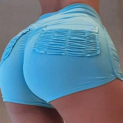 High Waist Solid Color Peach Hip Sexy Sports Pants Running Hip Tight Pants Women Fitness Jogging Gym Stretch Pocket Sports Pants