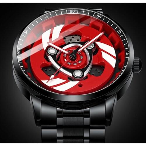 NIBOSI Spinning Wheel Watch Car Rim Watch Mens Watches Waterproof Quartz Men Sports Watches For Men Clock Mens Relogio Masculino
