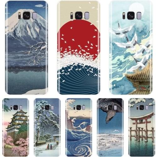 Phone Case For Samsung Galaxy S5 S6 S7 Edge S8 S9 Plus Silicone Japanese Art Back Cover For Samsung Galaxy Note 9 8 5 4 Case