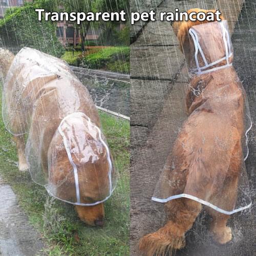 Pet Dog Raincoat The Dog Face Pet Clothes Jumpsuit Waterproof Dog Jacket Dogs Water Resistant Clothes for Dogs Pet Coat