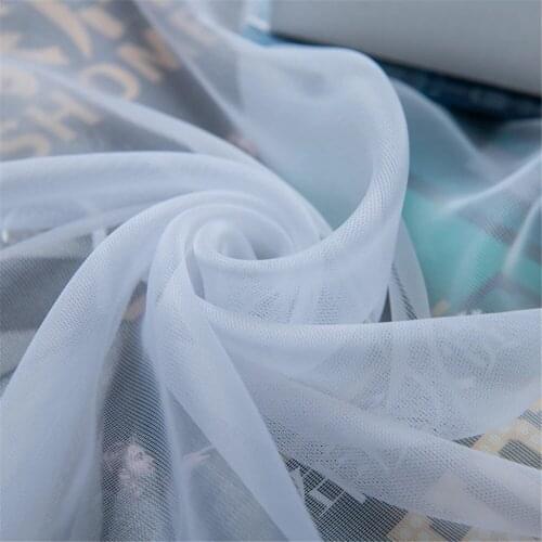 European and American style Tulle curtains for living room Window Screening Solid Door Curtains Drape Panel Sheers
