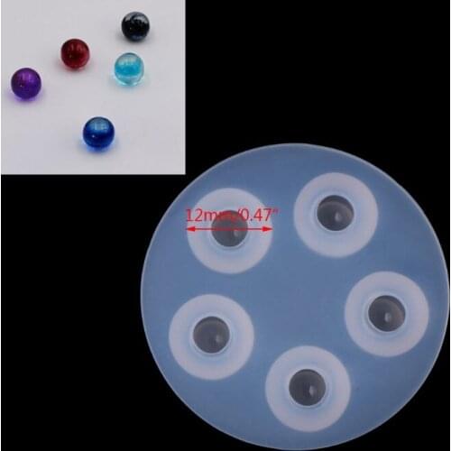 Ball Shape Silicone Necklace Pendant Jewelry Mold Casting Making DIY Resin Craft MXME