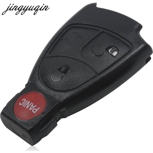 Jingyuqin 3+1 Panic Button Car Smart Key Remote Keyless Entry Fob Case Shell For Mercedes Benz E C R CL GL SL CLK SLK