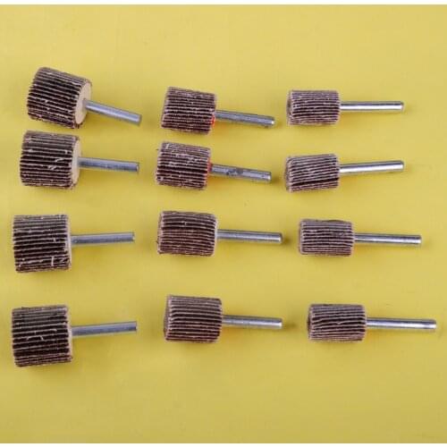 LETAOSK 6pcs 80 Grit 15/20/25mm Sanding Disc Flap Wheel Sander Replacement Abrasive Grinder Rotary Tool Dremel Mini Drill Tools