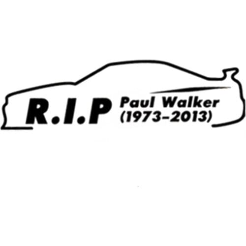 Hot Sale Car Styling Paul Walker Aufkleber Bumper Sticker Fashion Vinil Decal