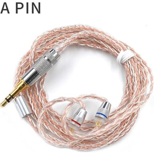 KZ Copper Sliver Braided Wire MMCX/2Pin Earphone Cable for ZST/ZS10/AS10/BA10