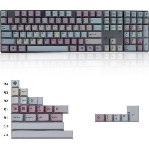 Monte Carlo PBT keycap cherry height 131 key sublimation process mechanical keyboard suitable