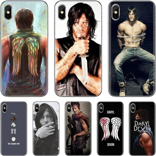 Soft Cover For BQ Aquaris C U2 U V X2 X Lite Pro Plus M E4.5 X5 E5 4G 2017 S 5059 6040L The Walking Dead Daryl Dixon Wings Art