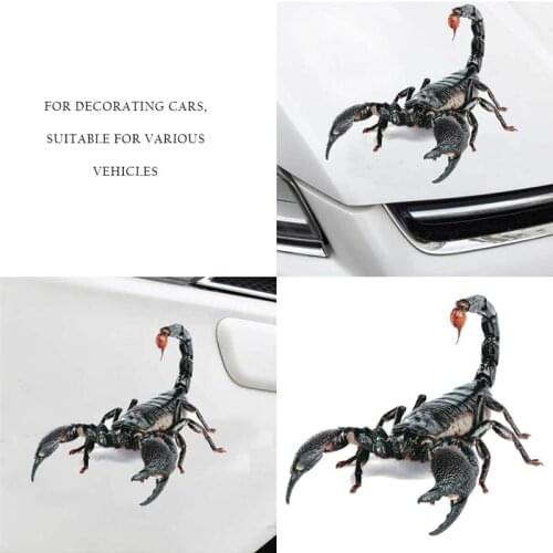 3D Spider Lizard Scorpion 3D Sticker Bumper Body PVC Adhesive Decal Window Mirror Adhesive Decoration