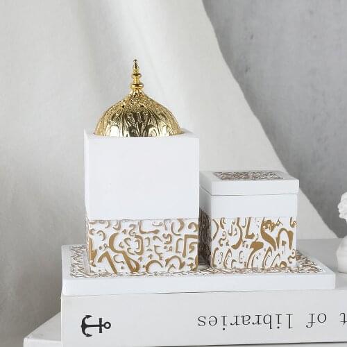 Newest 3 in 1 Arabic Incense Burner Middle East Ceramic Cone Incense Holder Base Home Teahouse Aromatherapy Furnace Free Shiping