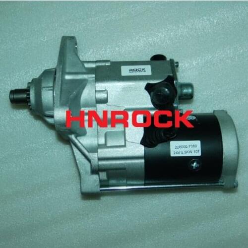 STARTER MOTOR 228000-7380 228000-7381 228000-5630 3283814 3675247RX FOR Samsung Excavators SE240, SE280 FOR Cummins 8.3L Diesel