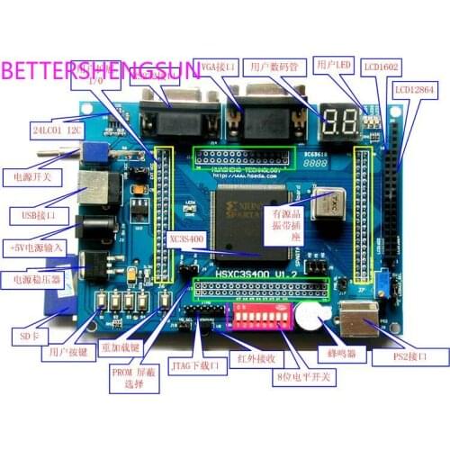Xilinx board fpga spartan3 board XC3S400 board