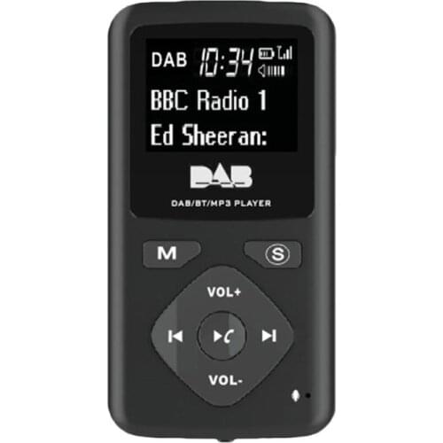 Portable DAB/DAB+ Pocket Digital Radio Receiver Bluetooth MP3 Player Support TF Card Play with Earphone popular AU EU