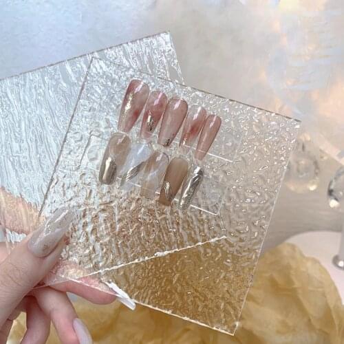 Transparent Acrylic Palette Jewelry Ring Display Board Square Storage Tray