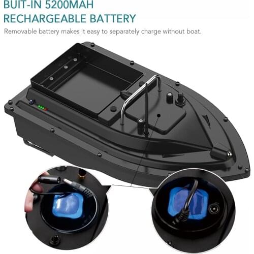 Wireless Remote Control Fishing Bait Boat Fishing Feeder Fish Finder Ship Device 430-540 yards Remote Range lure boat Speedboat