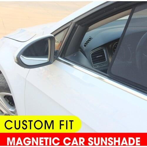 For Peugeot 207 Sedan Windscreen Folding Sun Visor Windshiel Window Magnetic Curtains in the Car Cover Shade Mesh Sunshade