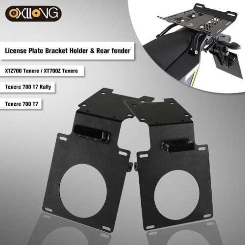 Tenere 700 Rally Rear fender License Plate Holder Fender Eliminator Registration Bracket For Yamaha Tenere 700 2019 2020 2021