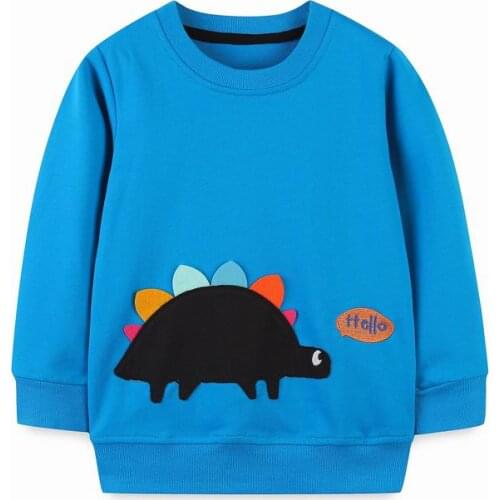 Dinosaur Print Spring 2021 Boys Brand Clothes Children Hoodies & Sweatshirts Boy Cotton Animal Pattern Kids sweatshirts