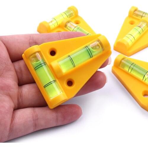 High quality 1pc ABS & Plastic 2 Way T-Type Mini Spirit Level Measurement Instrument Spirit Bubble Shell Measuring Tools