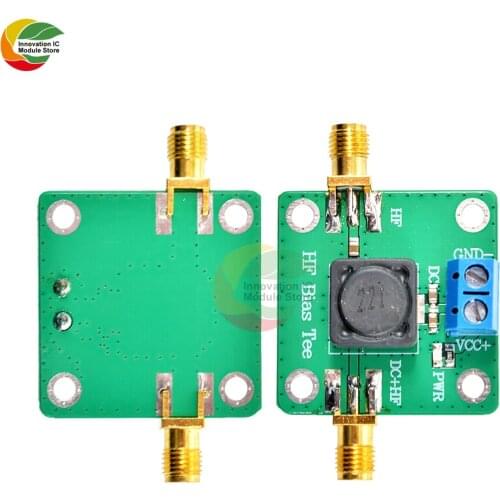 Ziqqucu RF Microwave HF Bias Tee offset Feeder For RF Short Wave RTL SDR LNA HAM Radio Amplifier Antenna AMP Module Board