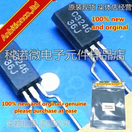 10pcs 100% new and orginal 2SC3246 C3246 TO-92L FOR SMALL TYPE MOTOR, PLUNGER DRIVE APPLICATION SILICON NPN EPITAXIAL in stock