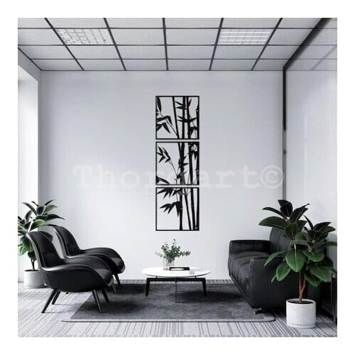 16inch 20inch 3d Wall Triple Plaque Large Big Decorative Living Room Modern Design frame Set For Living Room Bar Decor Iron