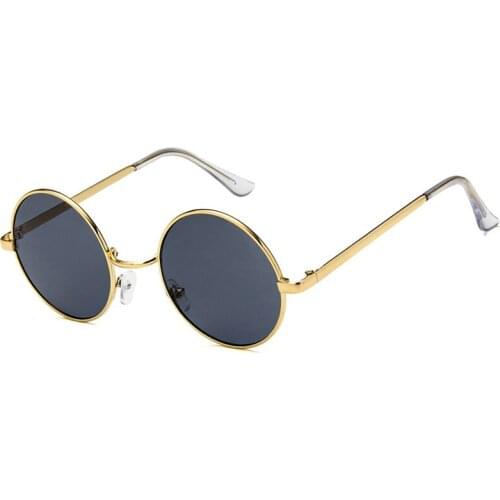2020 Retro Round Sunglasses Man/Women Brand Designer Sun Glasses For Man/Women Alloy Mirror Female Oculos De Sol