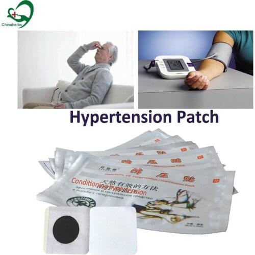 50 Pcs Chinese Medicine Control High Blood Pressure Hypertension Patch Medical Plaster Headache Pain Relief Treatment