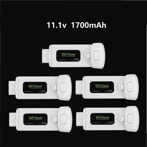 1Pcs / 2Pcs / 3Pcs / 5Pcs 11.1V 1700mAh 18.87Wh Lipo Battery for Yuneec Breeze Flying Camera Drone Extra Replacement Power