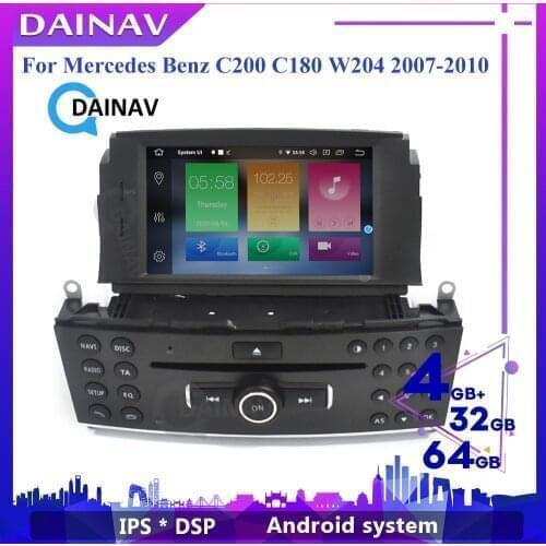 Telsa Style Android Car Multimedia DVD Player GPS Navigation For Mercedes Benz C200 C180 W204 2007-2010 Car Audio Radio Stereo