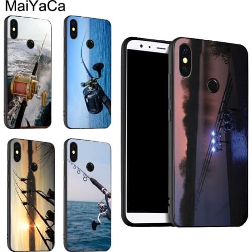 CARP FISHING RODS For POCO X3 F2 Case For Redmi Note 9 Pro 8 7 8T 9S 9A 9C For Mi Note 10 Lite 9T A3 Coque