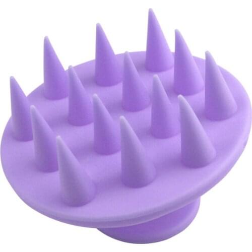 Pure Silicone Shampoo Brush Massage Comb Scalp Spa Weight Loss Bath Brush Foaming Soft Brush Mini Wide Tooth Styling Comb