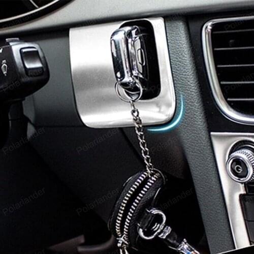 Stainless Steel Interior Car Keyhole Decorative Cover Trim 3D Sticker For Audi A5 A4 09-15 auto Accessories