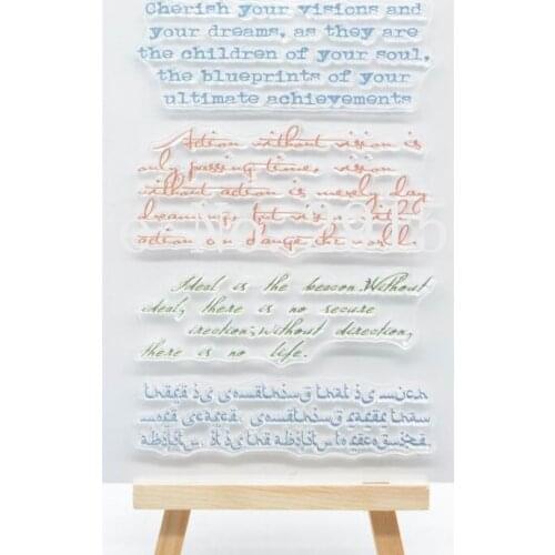 Decorative text Scrapbook DIY photo cards account rubber stamp clear stamp transparent stamp 11x16cm CS2118