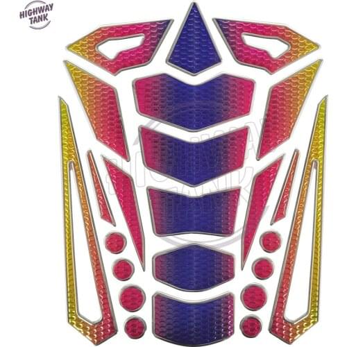 Cool Colorful Stickers 3D Motorcycle Tank Pad Stickers Motobike Fuel Oil Decal Protector Cover Sticker