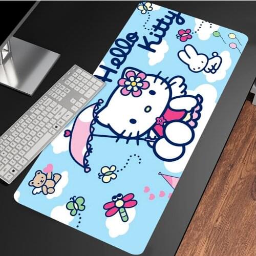 Mouse Pad Hellos Cat Kittys Mousepad Keyboard Accessories Pad On The Table Pc Gamer Complete Gaming Mat Computer Cute Desk Mat