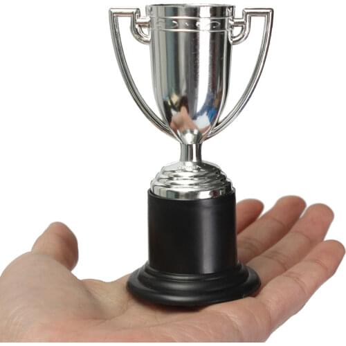 Mini 10cm Trophy Trophies Gold Silver Football Soccer Cup Trophies for Sporting Events Birthday Parties Kids Party Filler Gift
