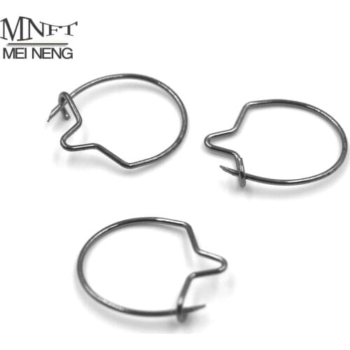 MNFT 200Pcs Carp Fishing Maggot Clips Snap Termianl Tackle of Carp Coase Fishing Bait Ring Hooks Change Swivels Baits Boilie